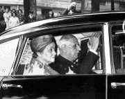 Citroen og præsident Charles de Gaulle og frue